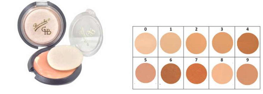 MAQUILLAJE COMPACTO - Barrichi (9 tonos)