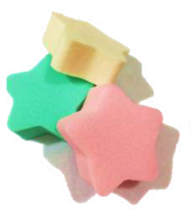 ESPONJA DE LATEX (Estrella x 3) 