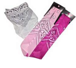 1/2 BANDANA (ROSA-FUXIA-BLANCA-NEGRA)