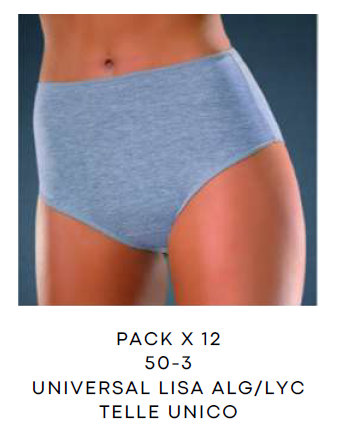 ALUMI UNIVERSAL LISA ALG/LYC - KIT X 12 UNI    (Precio x unidad)