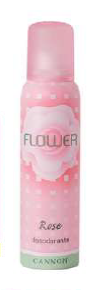 CANNON - FLOWER ROSE - DESODORANTE AEROSOL  123 ML. 