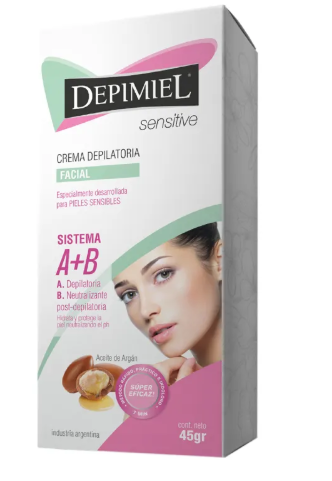 Crema Depilatoria (A+B) Rostro x 45g Sensitive