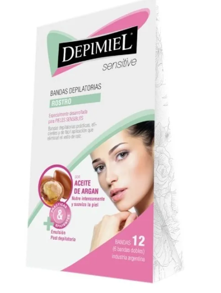 DEPIMIEL  Bandas Dep. c/Cera p/Rostro x 5g-Sensitive