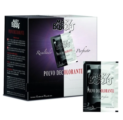 M.BOSQUES Polvo Decolorante-resultado perfecto-sobre x 70 g.-caja x 12 u.-