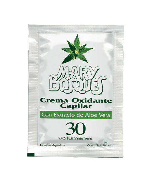 Crema Oxidante-con extracto de aloe vera-30 vol.-sobre x 47 ml.-caja x 80 u.-