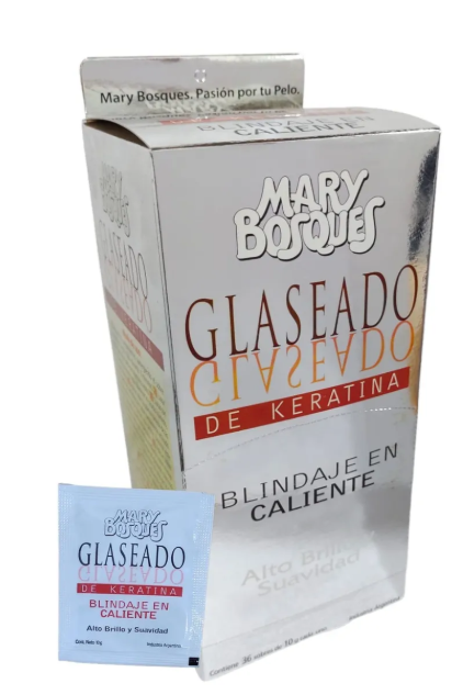 M.BOSQUES Glaseado de Keratina-blindaje en caliente-sobre x 10 g.-caja x 36 u.-
