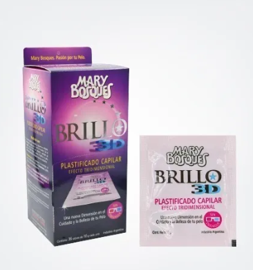 Brillo 3 D-plastificante capilar-sobre x 10 g.-caja x 36 u.-