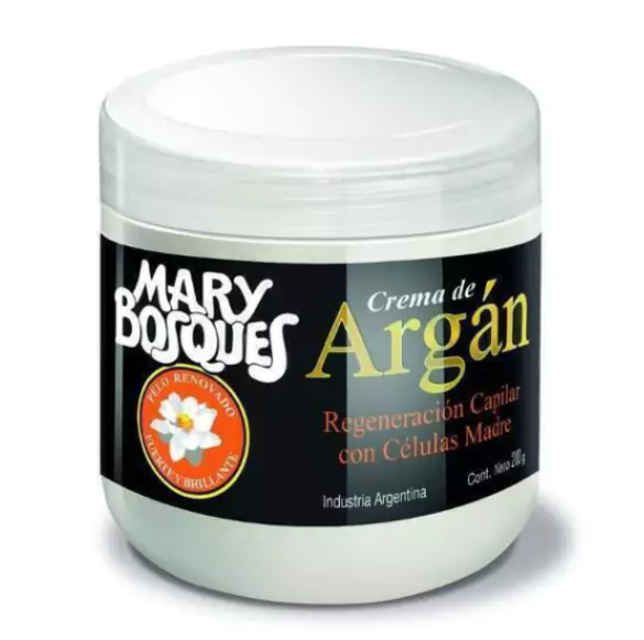 Crema de Argan-regeneración capilar con células madre-pote x 200 g.-