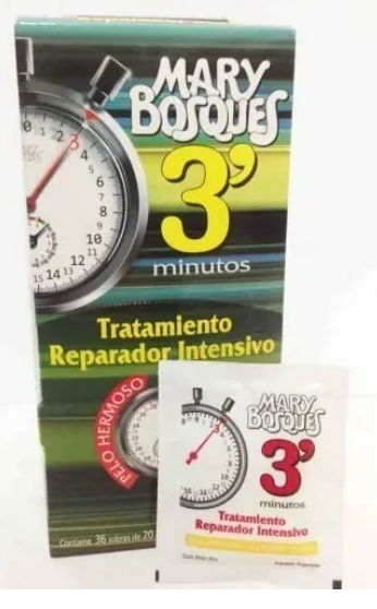 M.BOSQUES 3' Minutos-tratamiento reparador intensivo-sobre x 20 g.-caja x 36 u.-