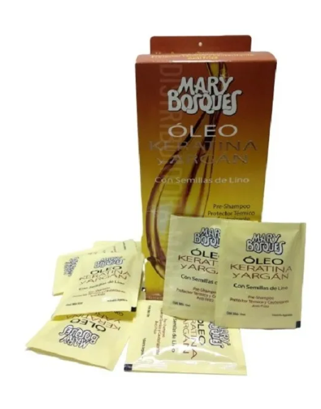 Oleo Keratina y Argán-sobre x 10 ml.-caja x 36 u.-