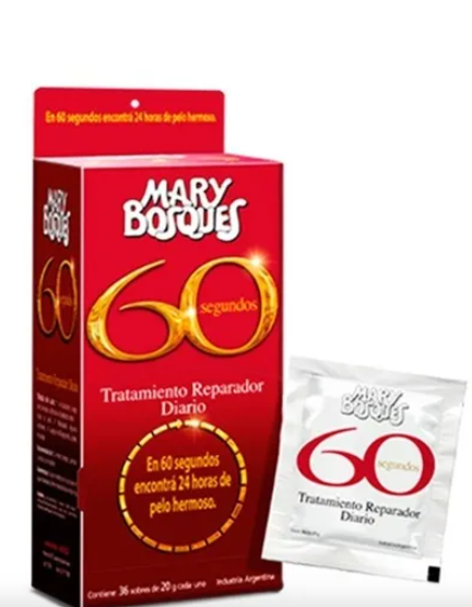 60 Segundos-tratamiento reparador diario-sobre x 20 g.-caja x 36 u.-