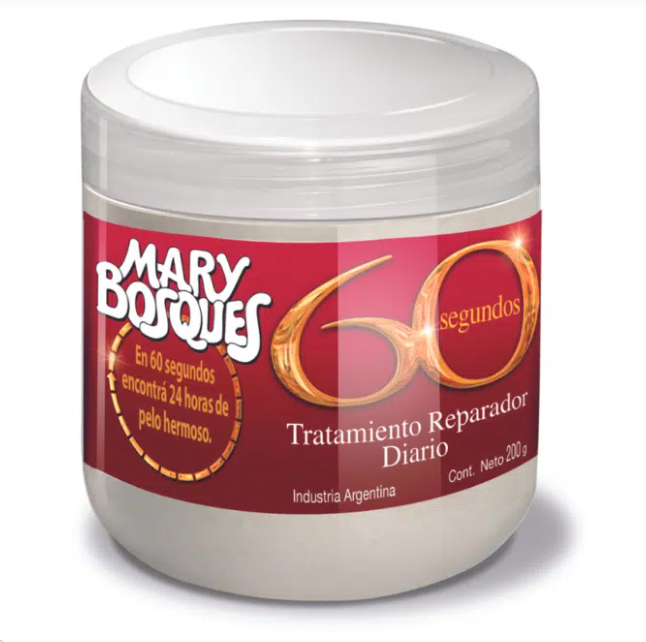 60 Segundos-tratamiento reparador diario-pote x 200 g.-