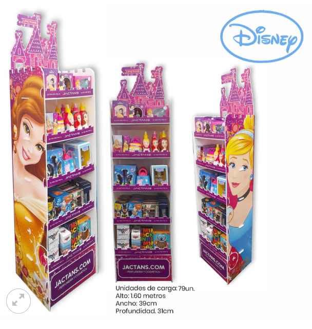 PROMO EXHIBIDOR GRANDE DISNEY + CARGA (101 PRODUCTOS)