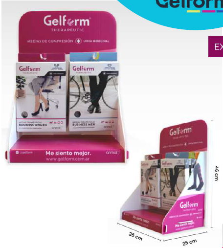 GELFORM GELFORM - EXHIBIDOR MEDIAS DE COMPRESION CHICO + CARGA