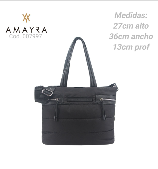 CARTERA AMAYRA NEGRA  PL.MA 007997      