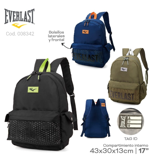 MOCHILA EVERLAST  PL.MA 008342      