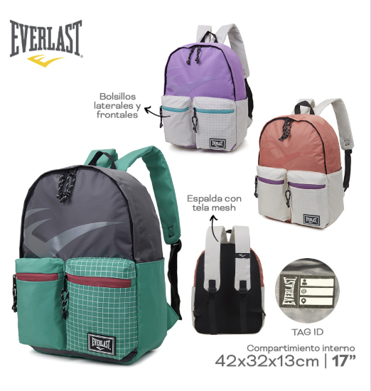 MOCHILA EVERLAST  PL.MA 009078      