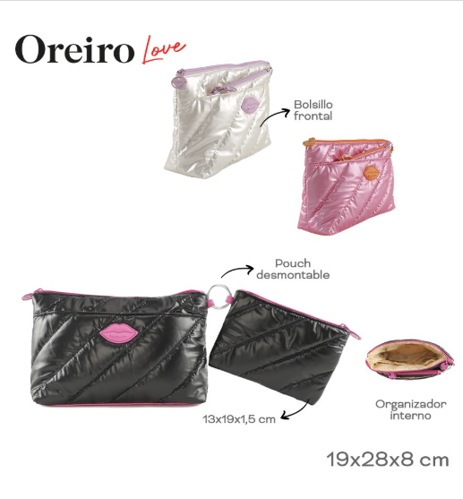 PORTACOSMETICOS OREIRO LOVE                              