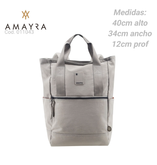 MOCHILA AMAYRA GRIS                              
