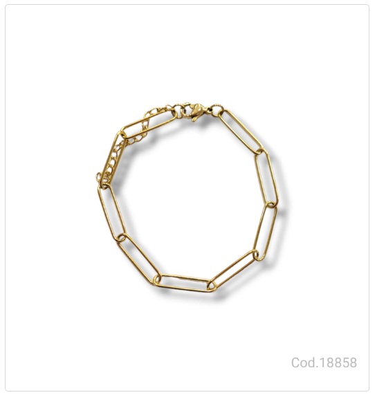 PULSERA ACERO DORADO                              
