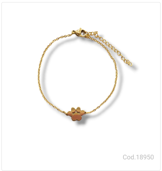PULSERA ACERO DORADO                              