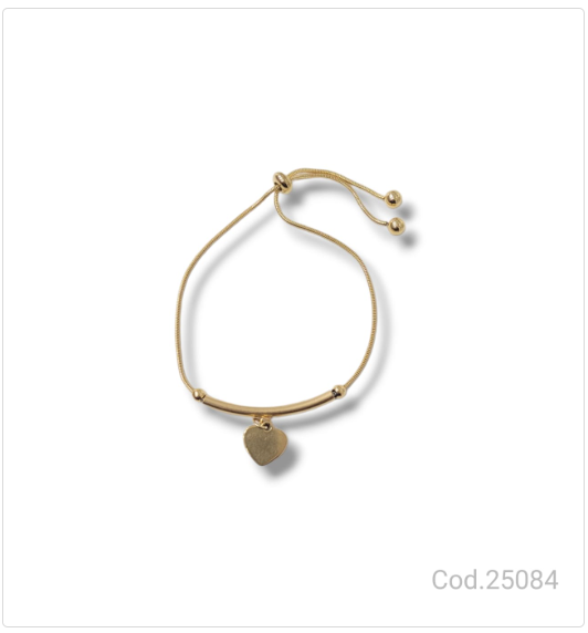 PULSERA ACERO DORADO  PL.AC 25084       