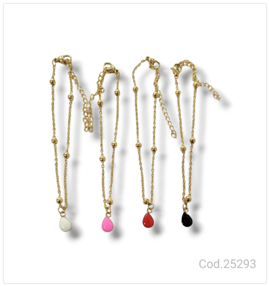 PULSERA ACERO DORADO  PL.AC 25293       