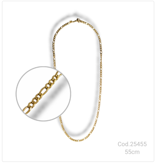 CADENA ACERO DORADO  PL.AC 25455       