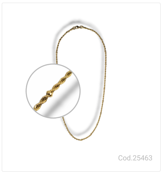 CADENA ACERO DORADA  PL.AC 25463       