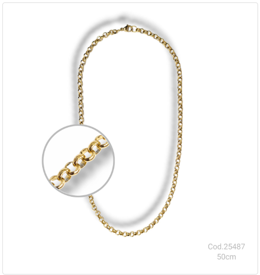CADENA ACERO DORADO                              