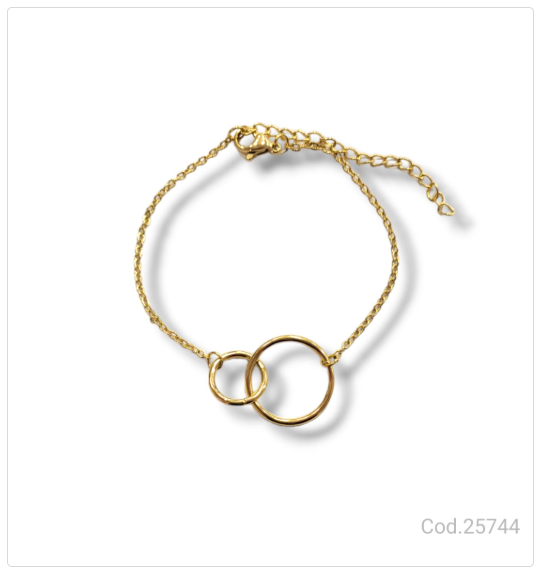 PULSERA ACERO DORADO                              