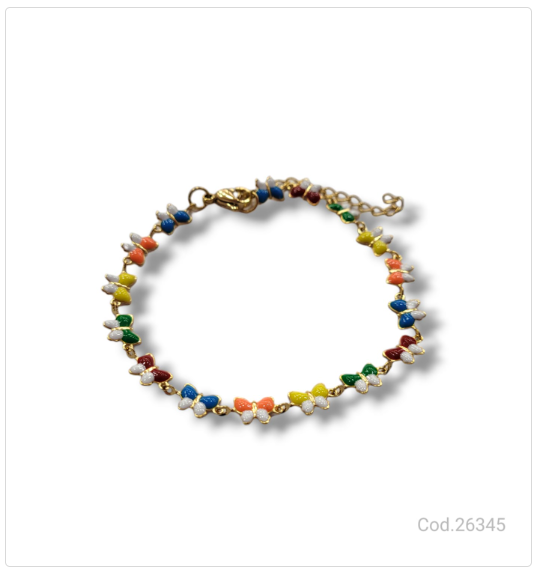 PULSERA ACERO DORADO  PL.AC 26345       