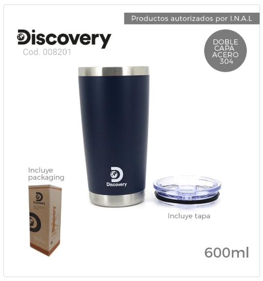 VASO TERMICO DISCOVERY  PL.NV 008201      