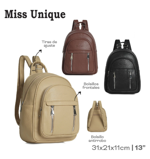 MOCHILA MISS UNIQUE  PL.MA011637      