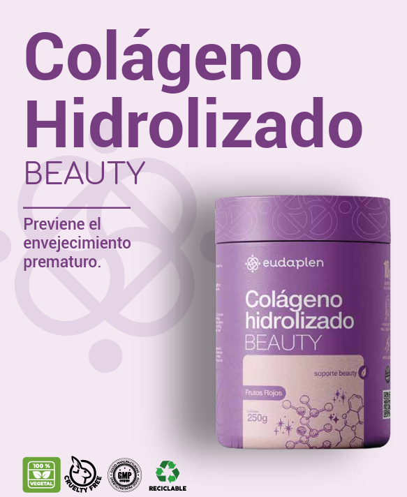COLAGENO HIDROLIZADO BEAUTY - sabor Frutos Rojos x 250gs