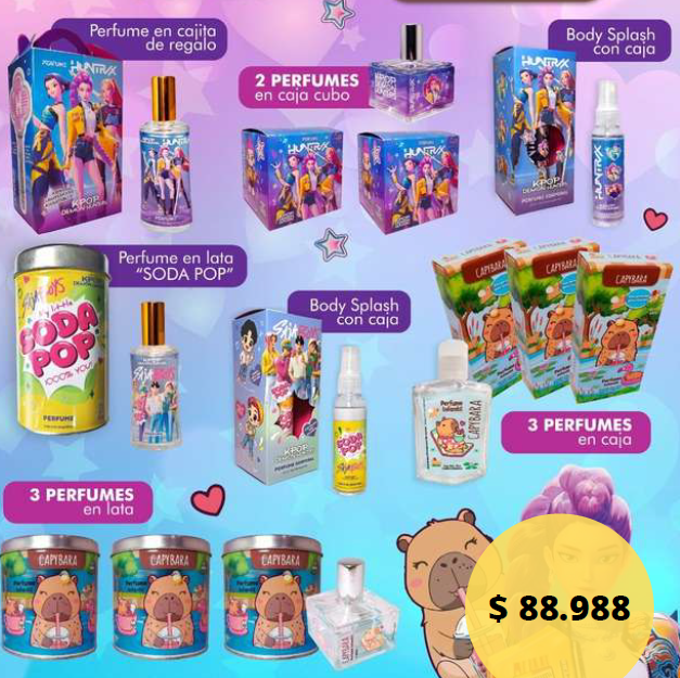COMBO 5001 - DISNEY K-POP Y CAPIBARA x 12 uni