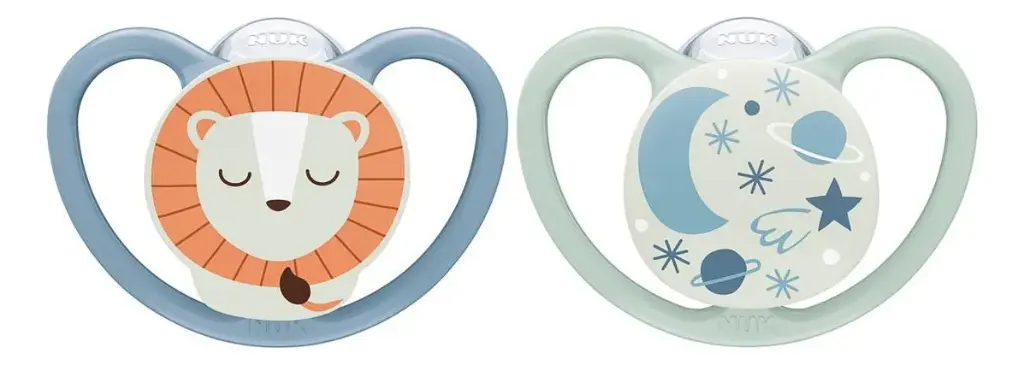 Set de 2 Chup. Space Luminoso 6-18 meses León/Galaxia