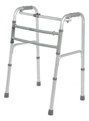 Andador de aluminio para niños, fijo y móvil