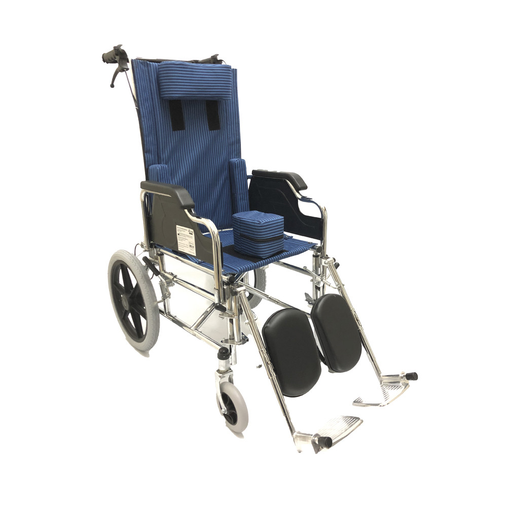 Silla de ruedas postural adultos, cromada, manubrio push rebatible, trasera neumatica Mag