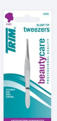 Pinza de depilar punta redonda