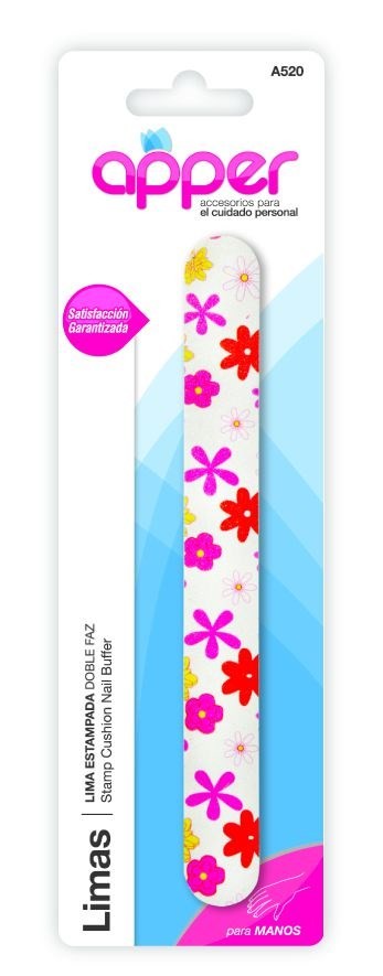 Lima estampada doble faz suelta