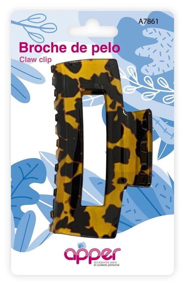 Broche de cabello rectangular