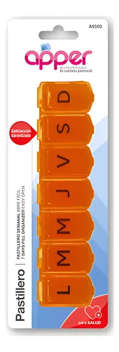Pastillero Semanal abre fácil