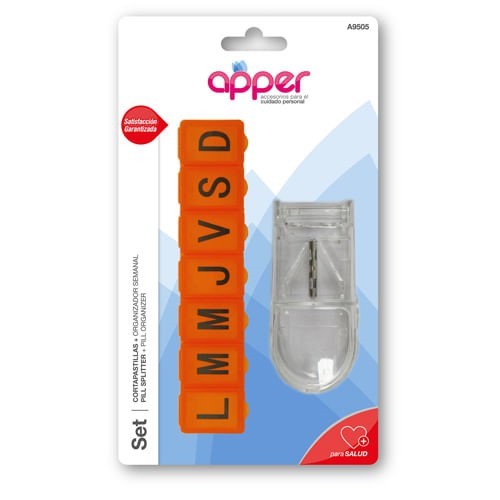 Set cortapastillas + organizador semanal