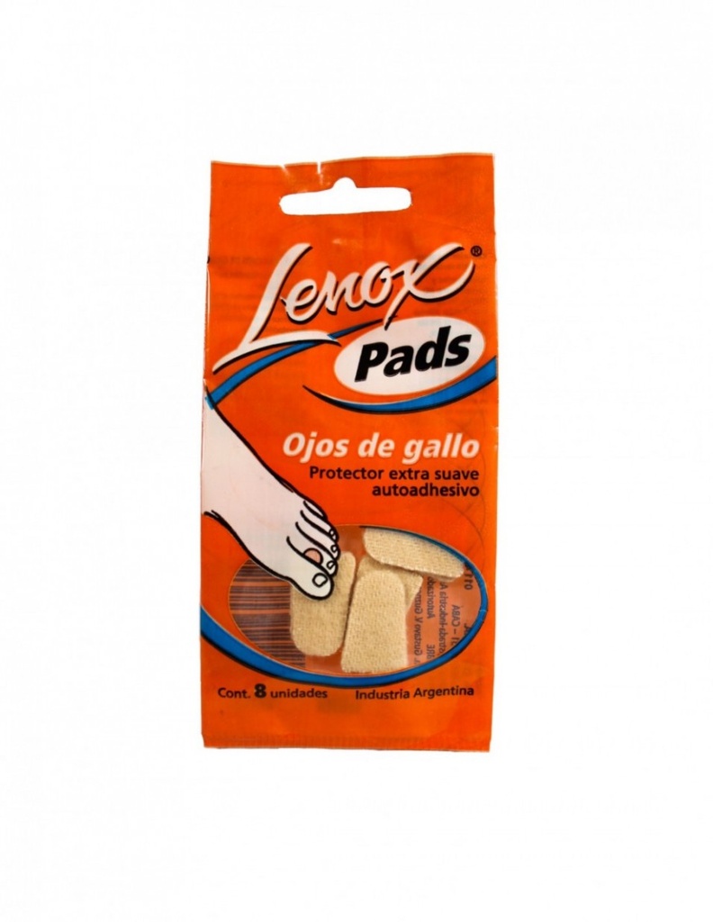 LENOX PADS PARA OJOS. Sobre x 8 unidades