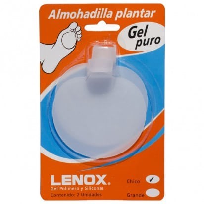 ALMOHADILLA PLANTAR DE GEL PURO. Blister x 2 unidades, tamaño chico