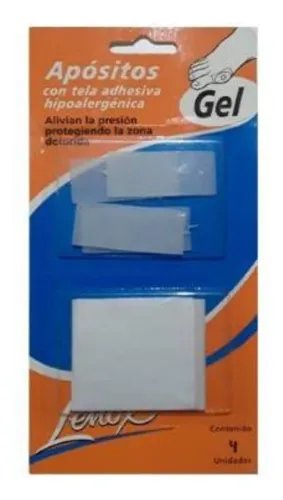 APOSITO RECTANGULAR MULTIUSO. Blister x 4 unidades con tela adhesiva, tamaño único