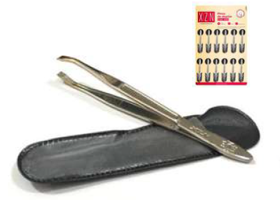 [BR2047] PINZA DE DEPILAR - XZN 430 - Maciza Punta dorada