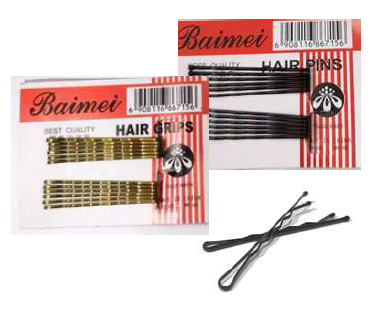 [BR2062] INVISIBLES CLIPS - BAIMEI - CORTO NEGRO