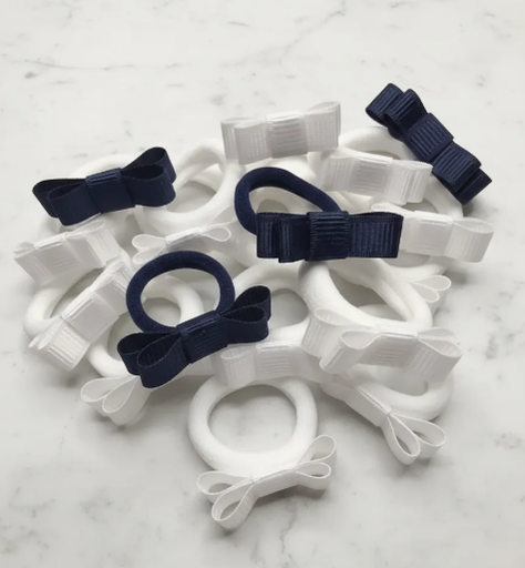 [BR4000] Colitas de Pelo - PEQUEÑAS con Moño (BOLSA X 50 UNIDADES) 